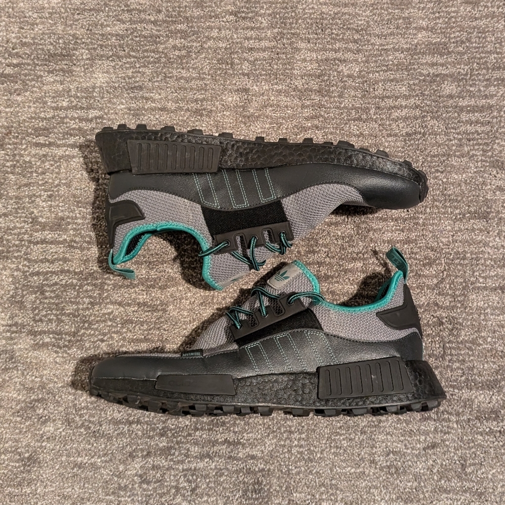 Adidas NMD_R1 TR Gray Teal Trail Running Shoes - Picture 6 of 9